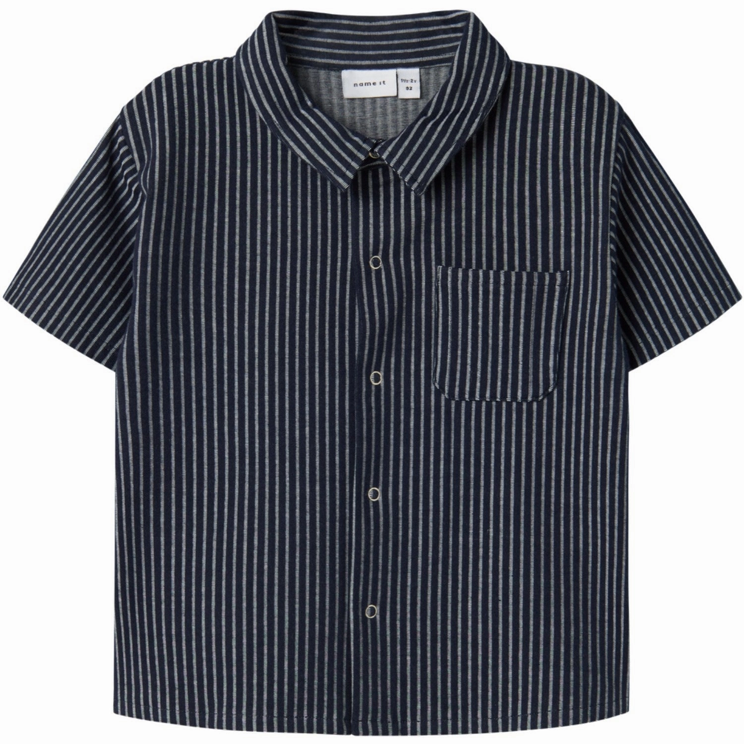 Name It Navy Blazer Fel Regular Shirt Wrinkle Resistant Finish