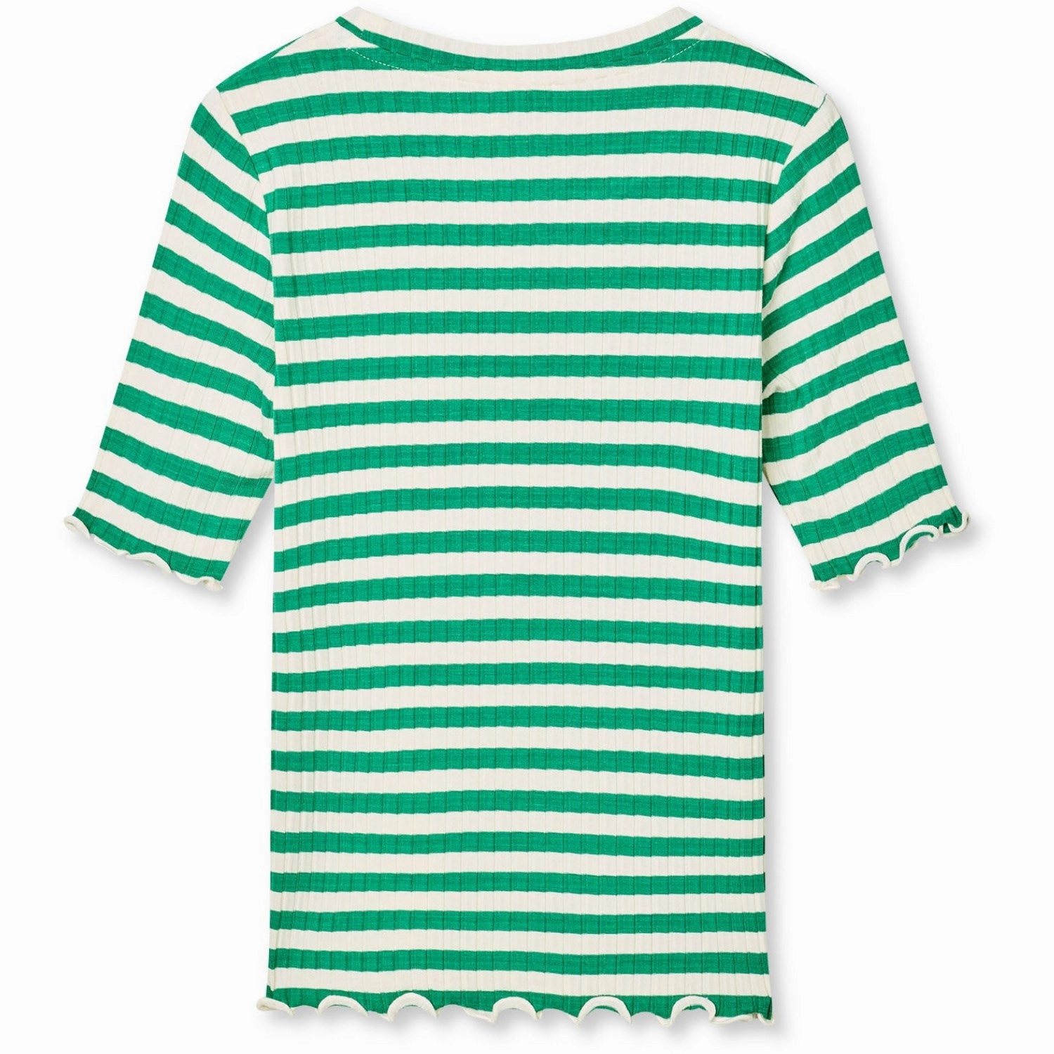 Mads N?rgaard Vanilla Ice/Verdant Green 5X5 Classic Stripe Tuviana Tee Trendy Wearable