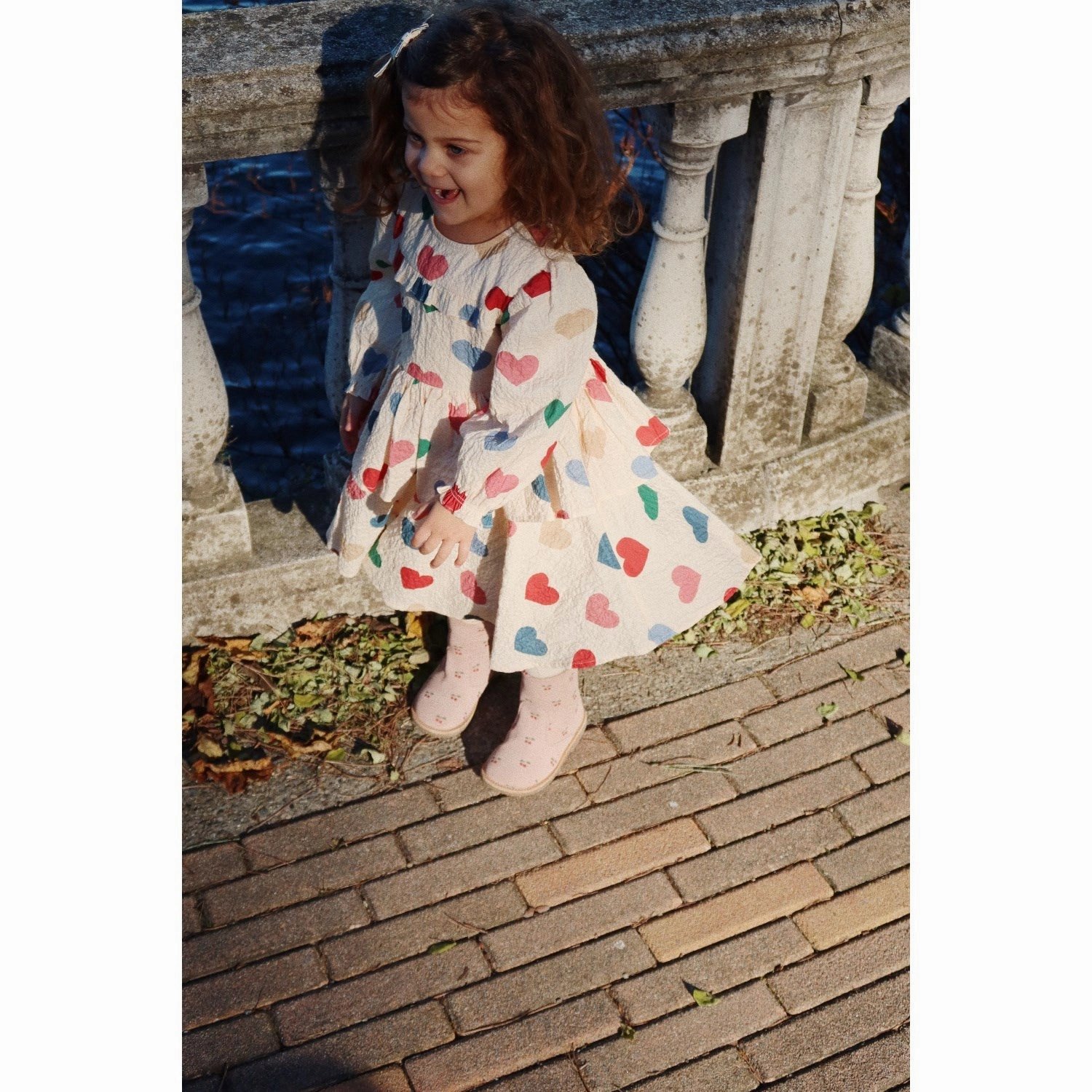 Konges Sl?jd Bon Coeur Colore Frappe Elin Frill Dress Gots Smart Layers