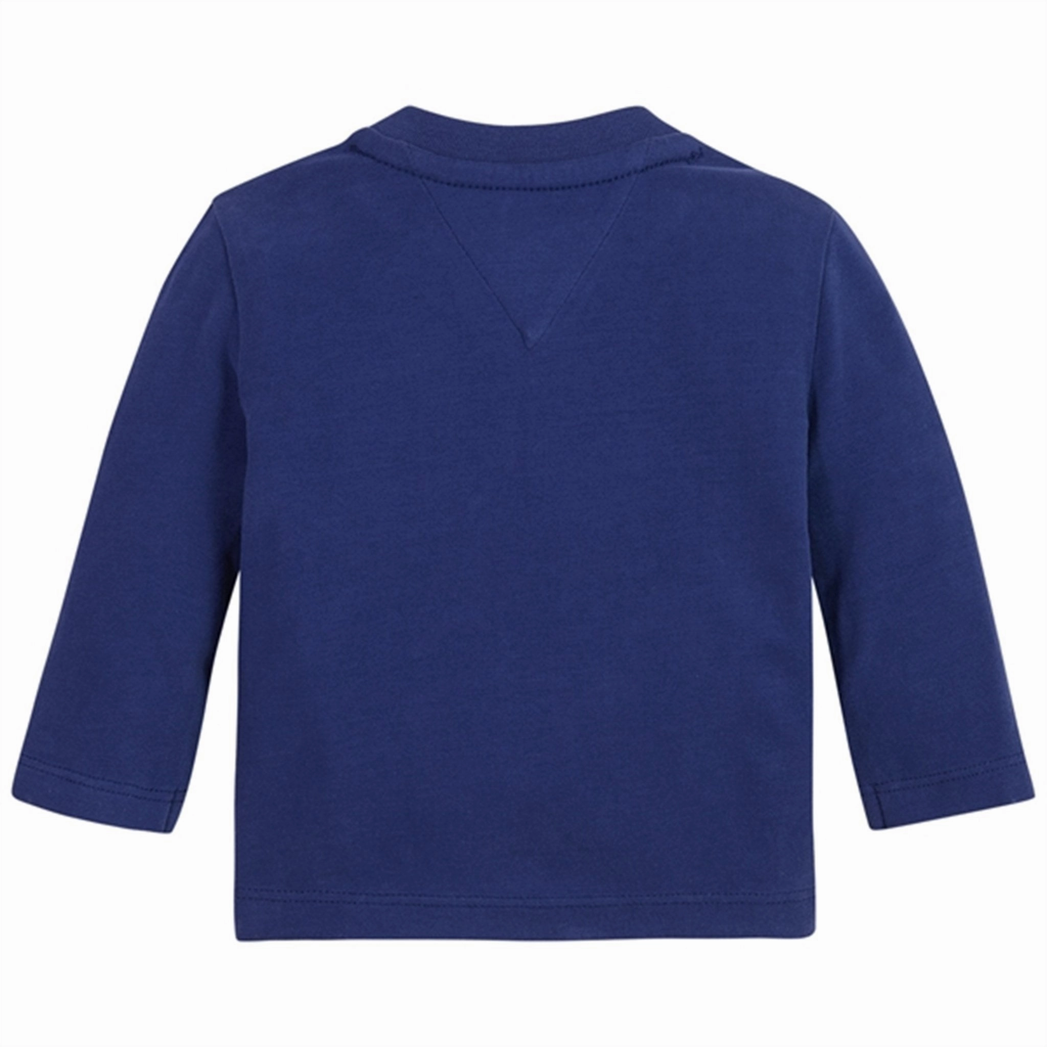 Tommy Hilfiger Baby Graphic Blouse Pilot Blue Graphic Art Anti Odor Treatment