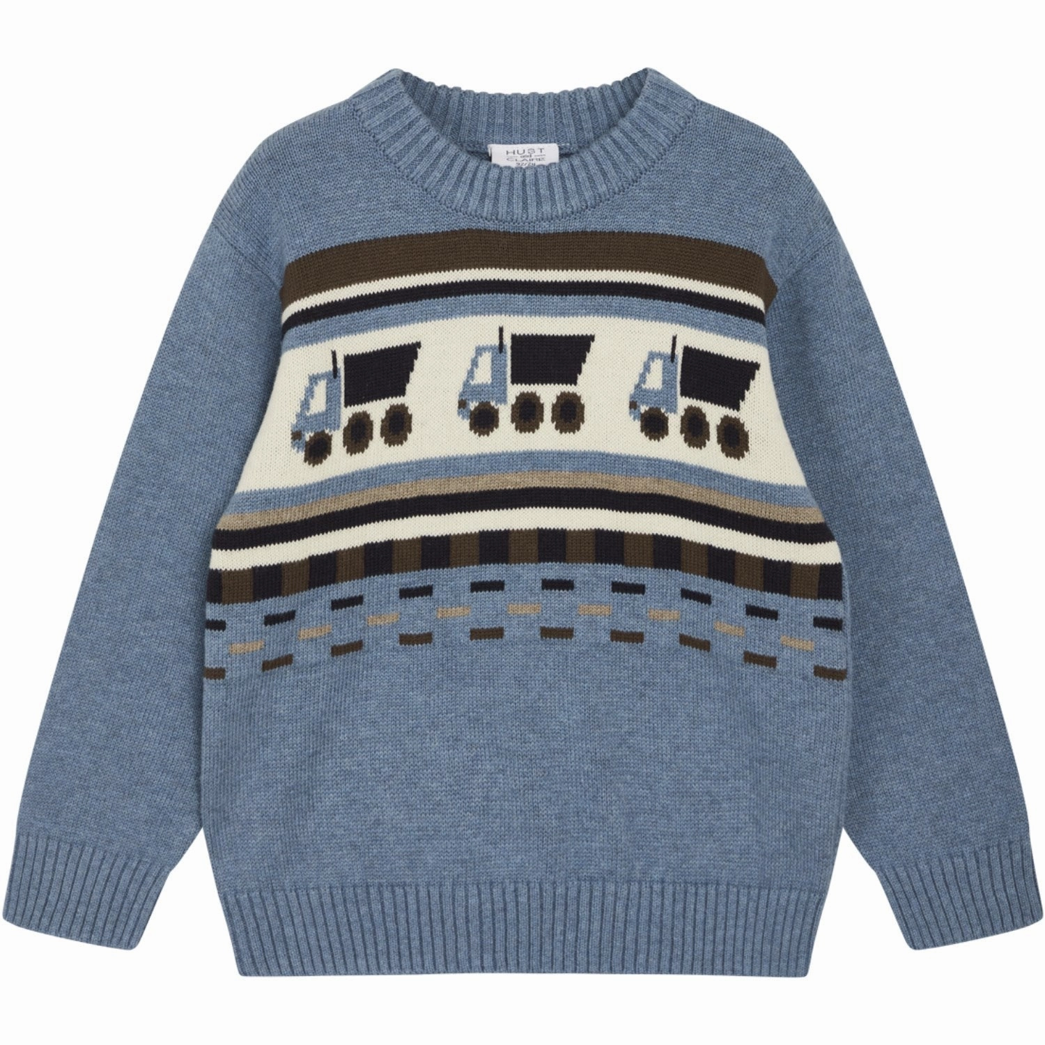 Hust & Claire Ocean Melange Mini Pelle Pullover Checkered Look