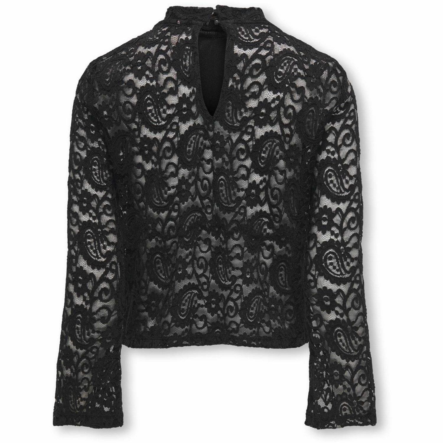 Designer Touch kids ONLY Black Milly Flared Sleeve Lace Blouse