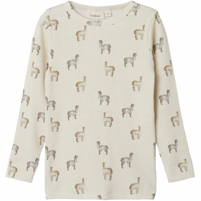 Floral Motif Flexible Knit Lil'Atelier Birch Gavo Kim Slim Blouse