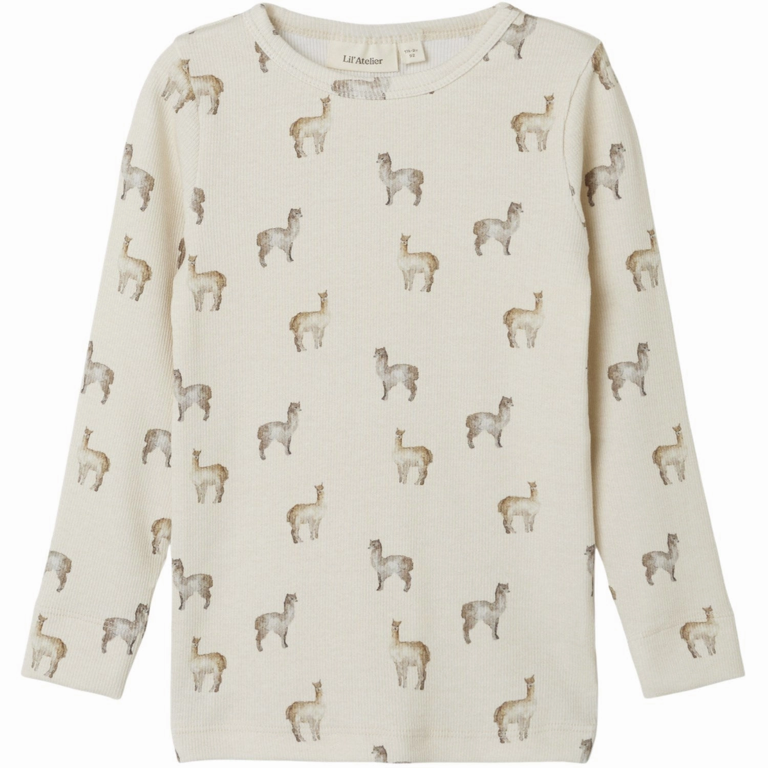 Floral Motif Flexible Knit Lil'Atelier Birch Gavo Kim Slim Blouse