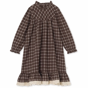 Timeless elegance That's Mine Dark Brown Melange Haya Dress