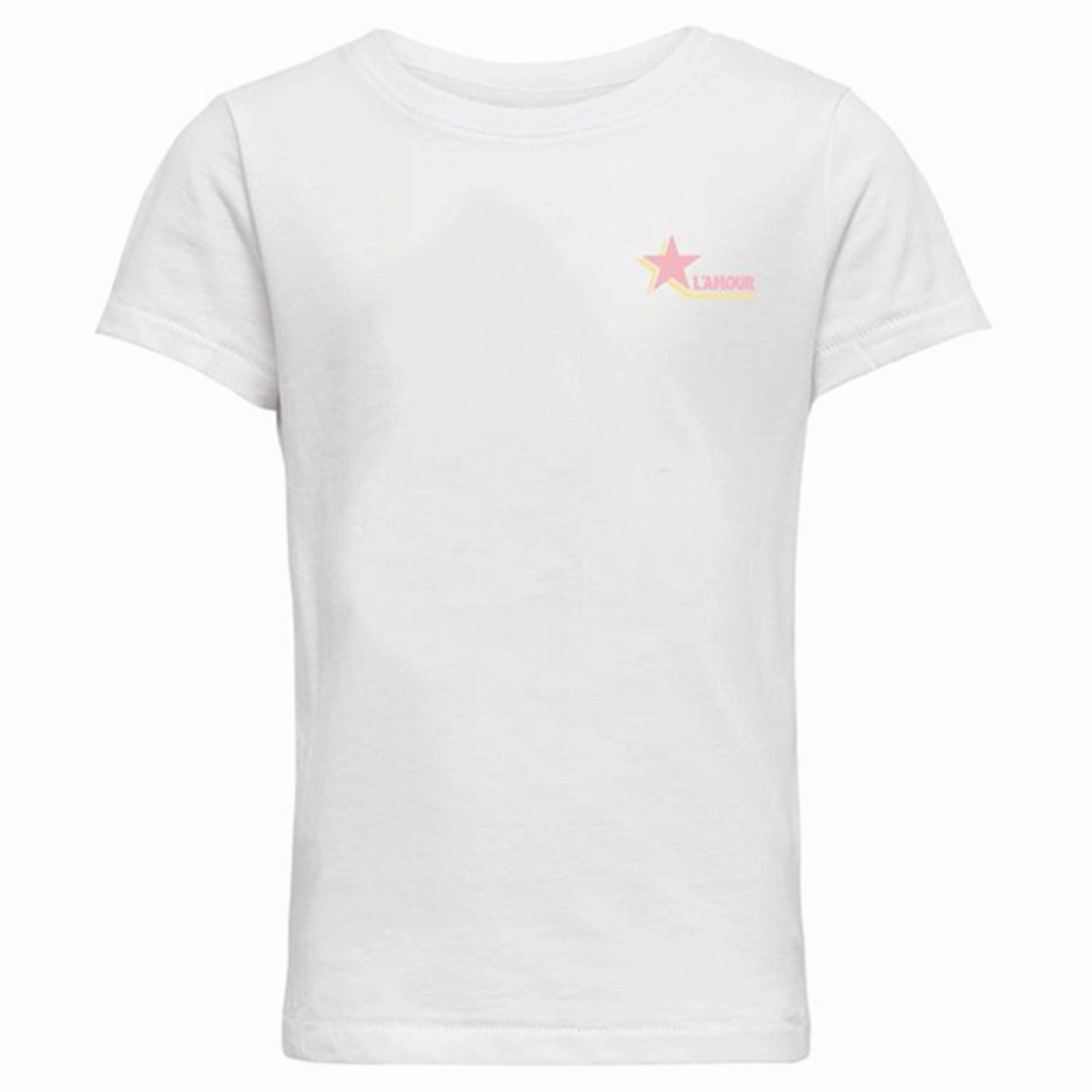 Breathable apparel Kids ONLY Cloud Dancer Leni Fit Kindness T-Shirt