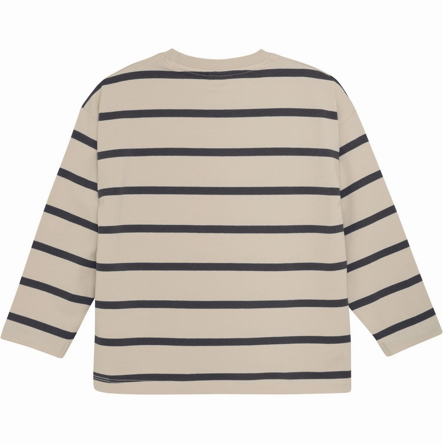 Ventilated Back Durable Buttons En Fant Ebony T-Shirt Ls Stripe Oversize