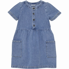 En Fant Light Denim Blue Dress Denim Street Mood Fresh Tones