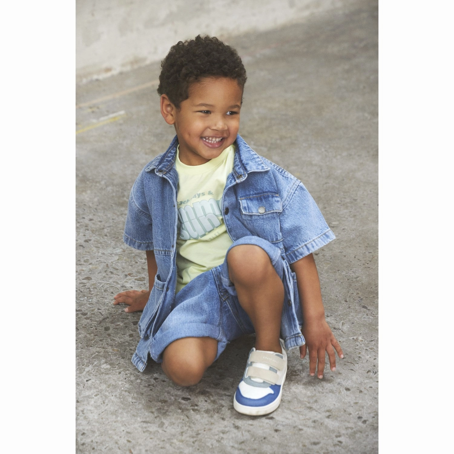 Airflow Ventilation System Office Style En Fant Light Denim Blue Shirt SS Denim