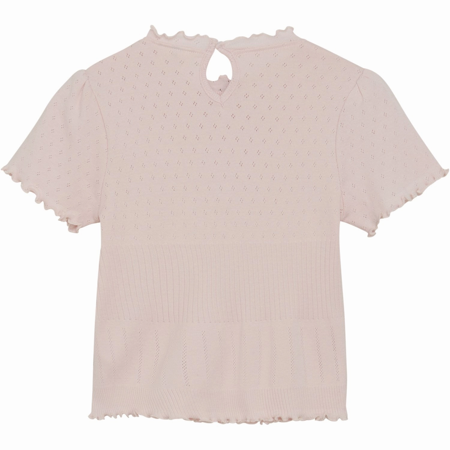 Casual Appeal Soft Touch Fit En Fant Veiled Rose T-Shirt Pointelle