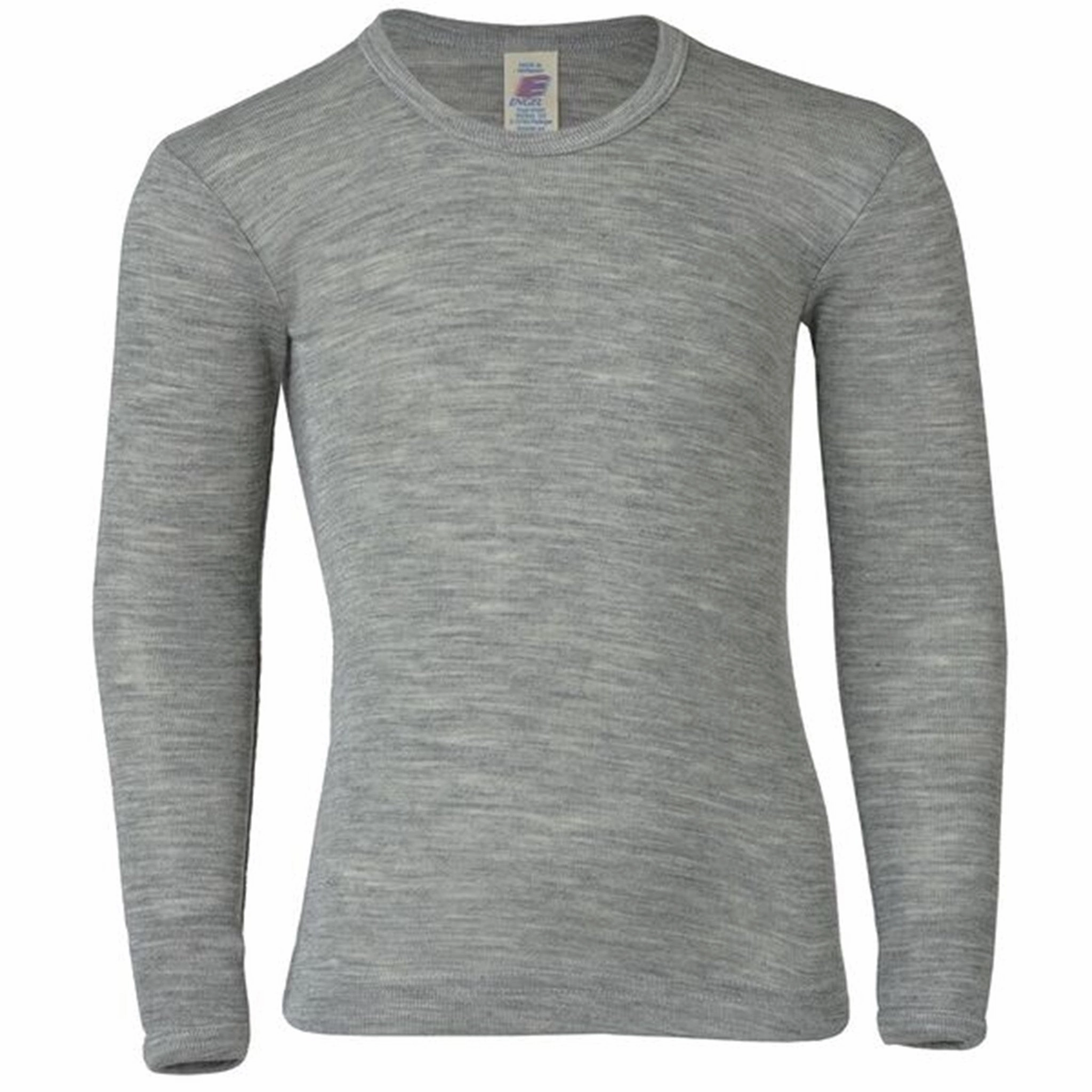 Performance Fabric Engel Childrens Shirt Long Sleeved Grey Melange