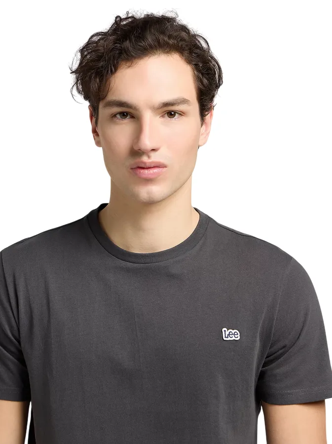 Easy Care Fabric Lee maglietta manica corta da uomo SS Pacth Logo LMG0116 nero