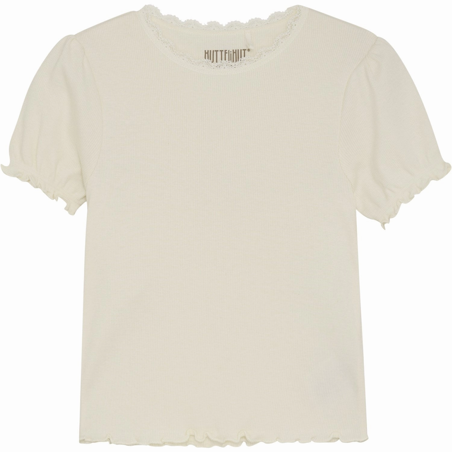 Huttelihut Antique White T-Shirt Rib Versatile and Comfortable