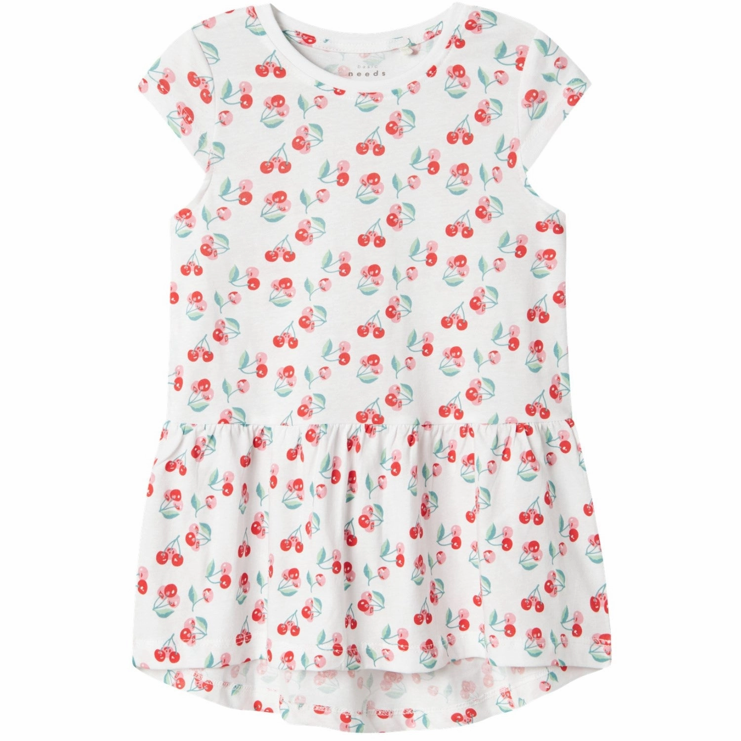 Name It Bright White Cherries Vigga Dress Noos Bright Feel Flower Soft