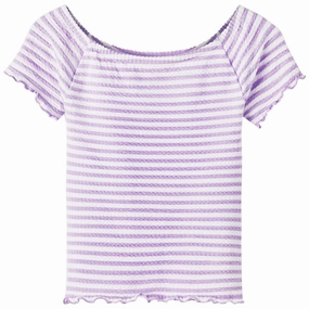 Abstract mystery Name it Orchid Bloom Jamy Slim Off-shoulder Top