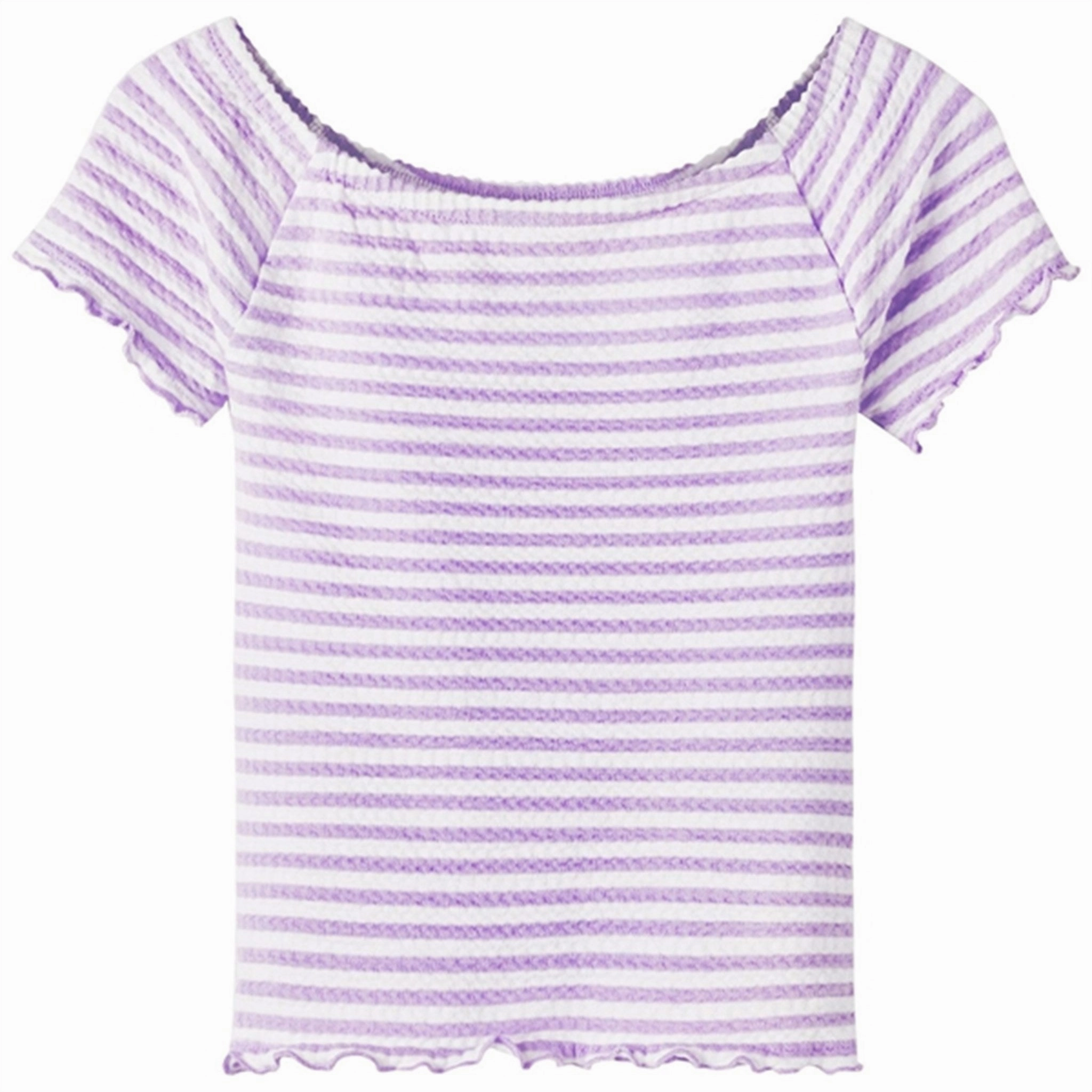 Everyday Outfit Layered Wear Name it Orchid Bloom Jamy Slim Off-shoulder Top