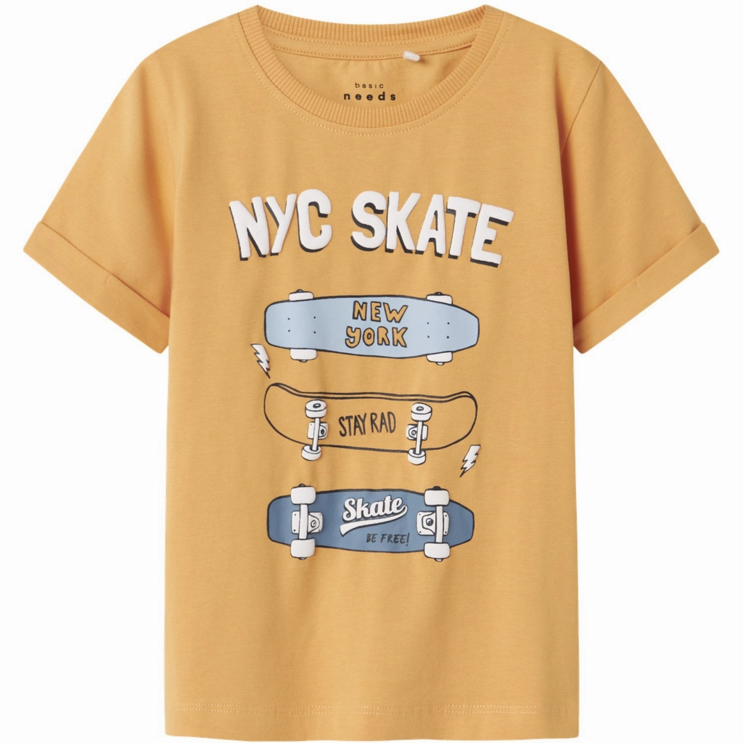 Name It Gold Earth Skateboards Nmmvux Ss Top Pastel color