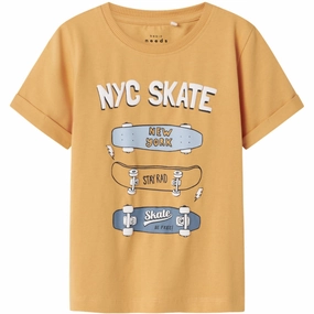 Name It Gold Earth Skateboards Nmmvux Ss Top Pastel color