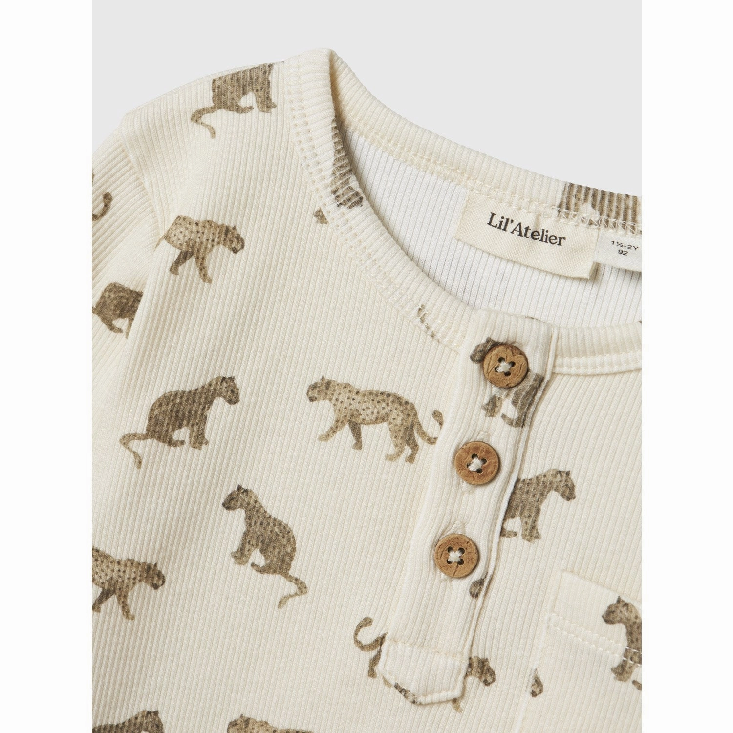 Lil'Atelier Turtledove Nmmlavo Eno Slim Ls Top Lil Contemporary Fashion