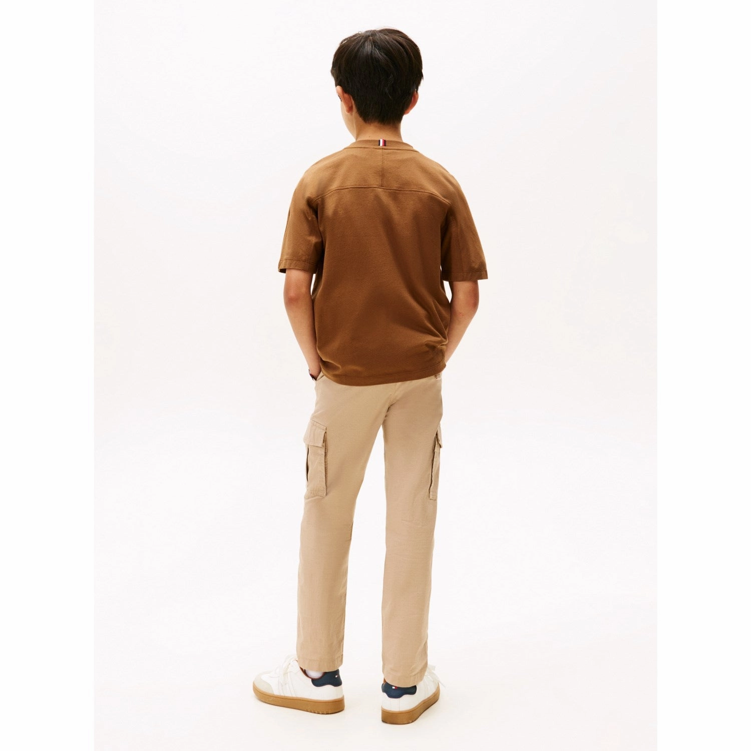 Tommy Hilfiger Pecan Nut Varsity Raised Print Tee Ss Active Style Trend