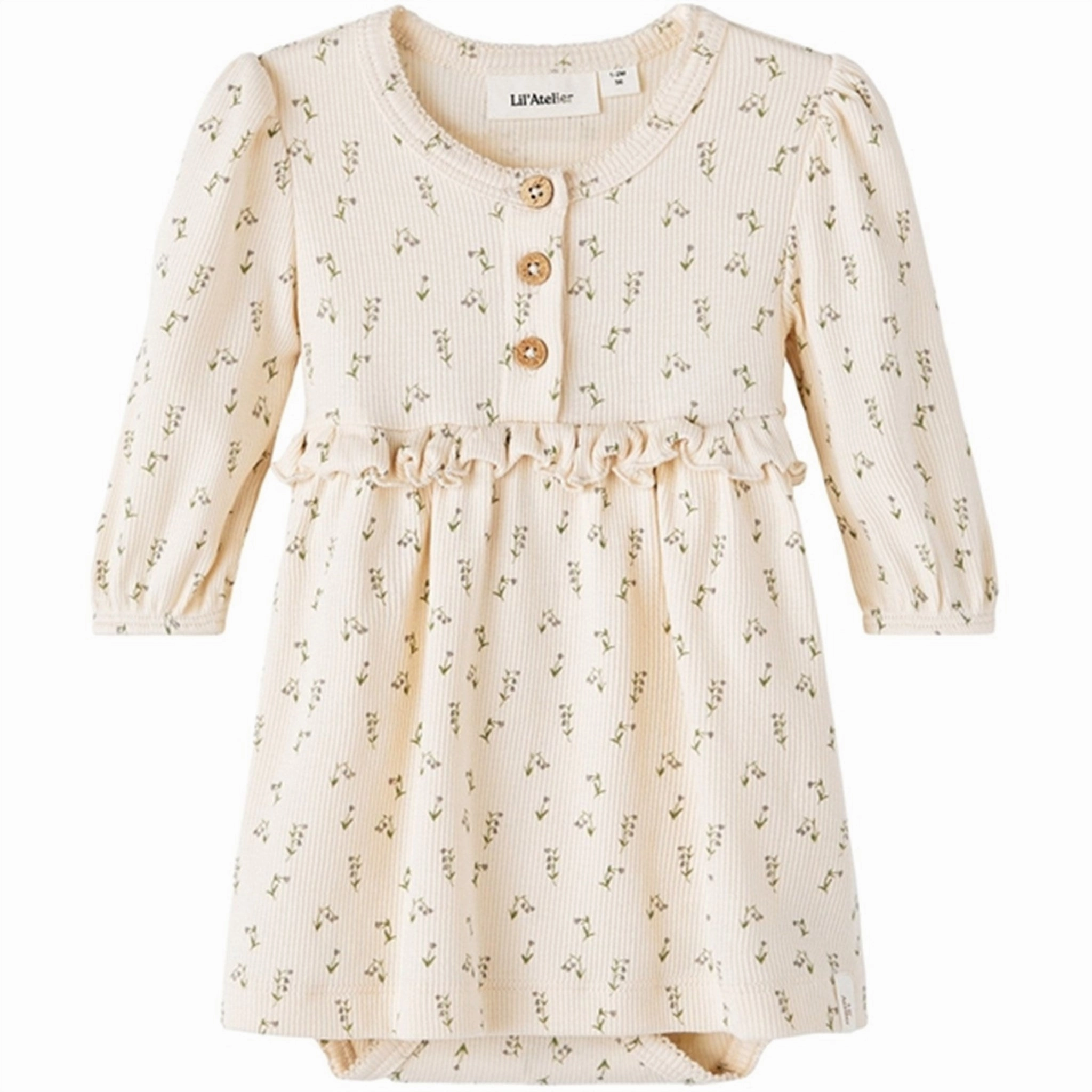 Modern Comfort Lil'Atelier Whitecap Gray/Wet Weather Gago Loose Dress