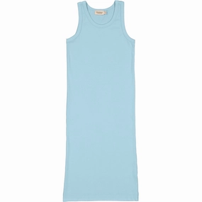 All Season Style MarMar Modal Fine Rib Heavenly Blue Dudu Dress