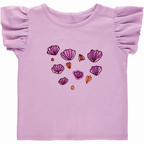 Soft Gallery Orchid Bloom Jayda Seashells Tee Simple Yet Elegant Scoop neck