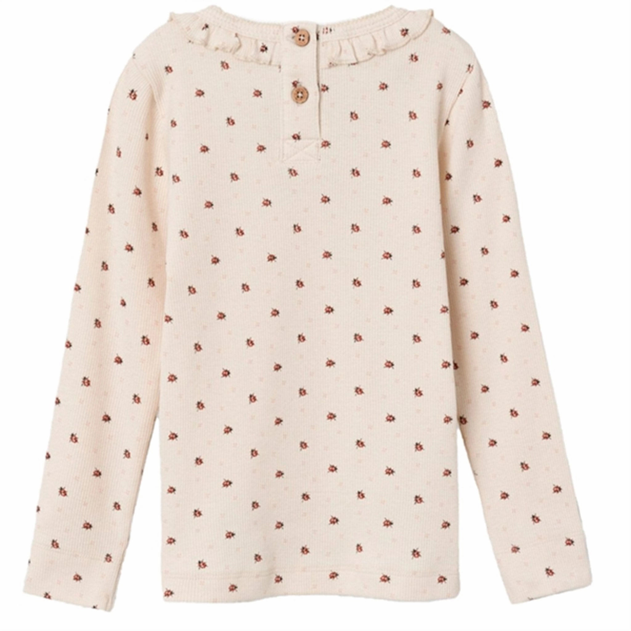 Durable Button Closures Lil'Atelier Whitecap Gray/Baked Clay Gago Slim Blouse