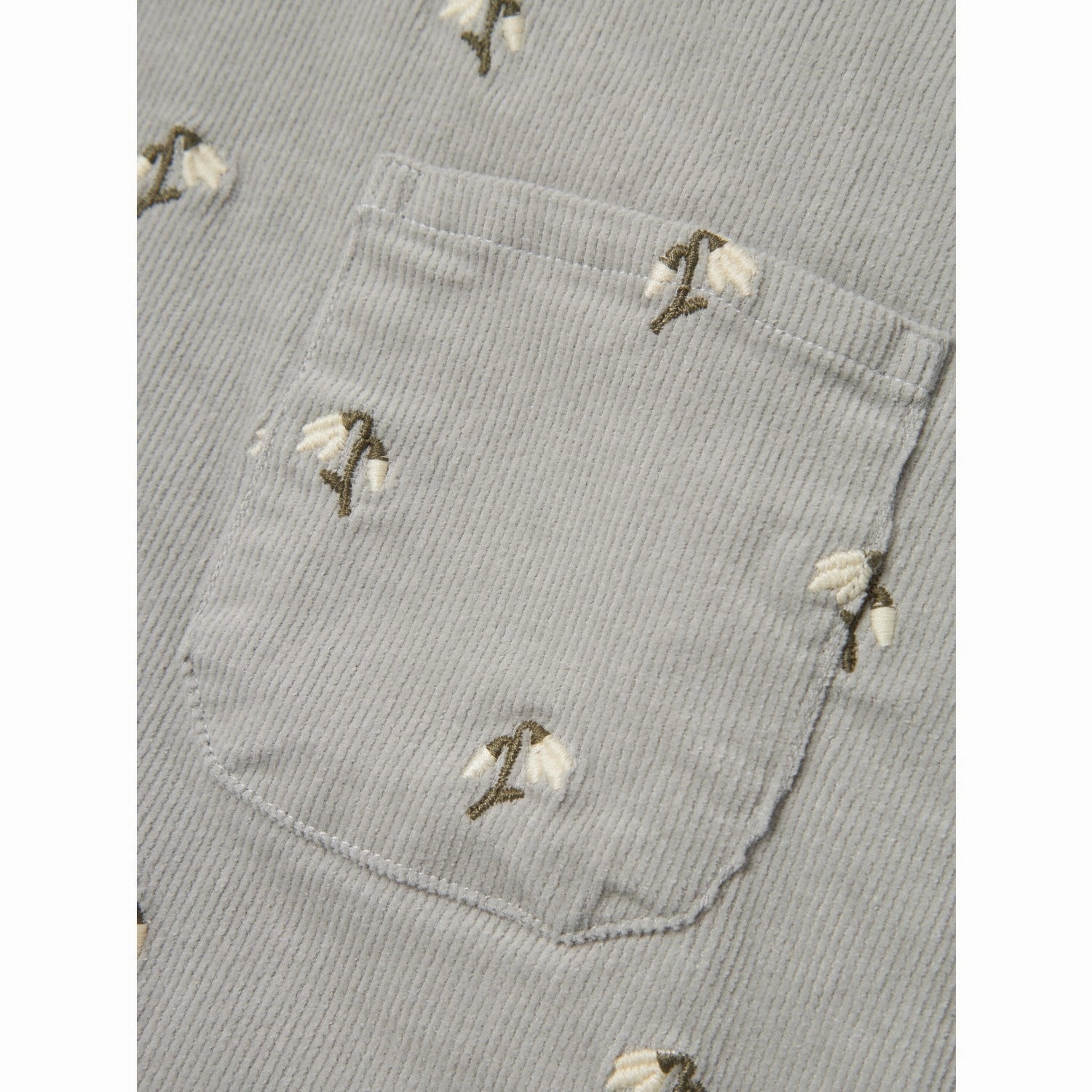 Classic Grace Lil'Atelier Mirage Gray Nelly Coduroy Spencer Dress