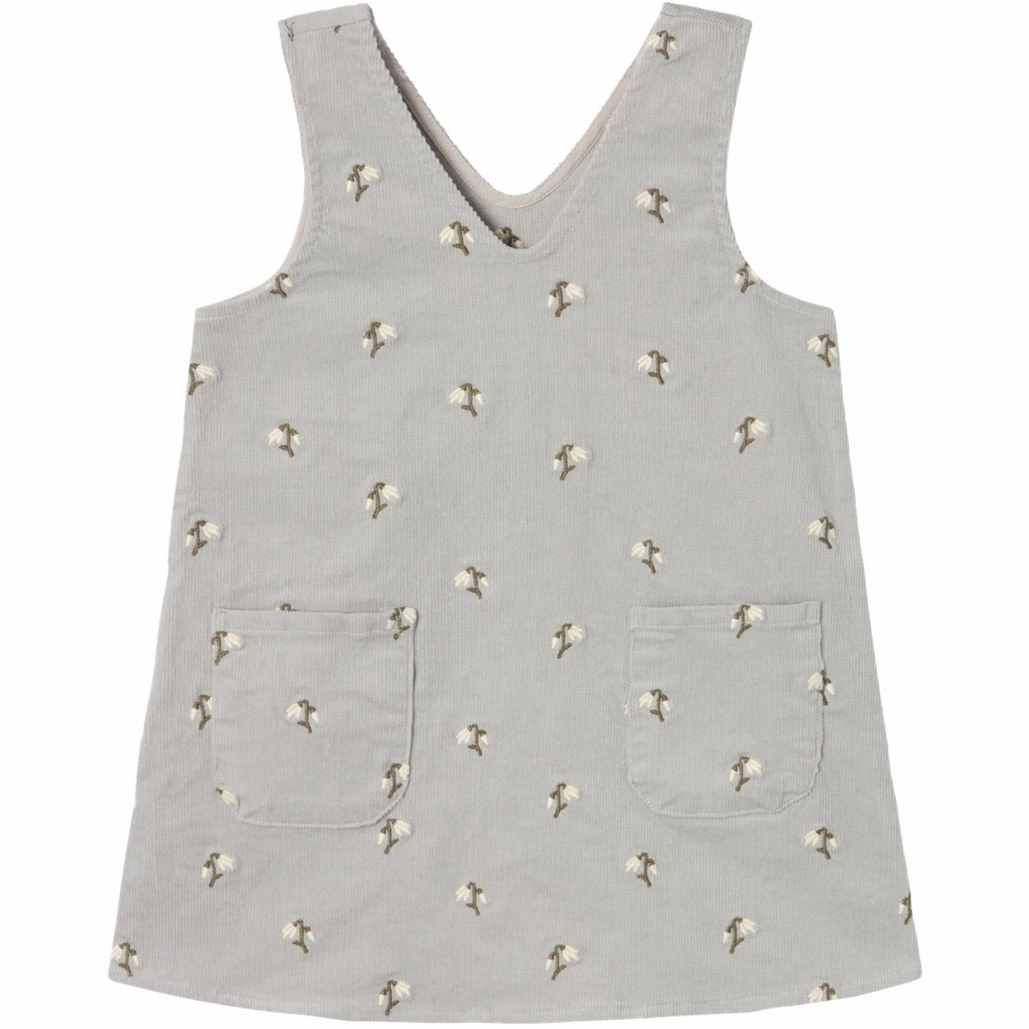 Active Moments Lil'Atelier Mirage Gray Nelly Coduroy Spencer Dress