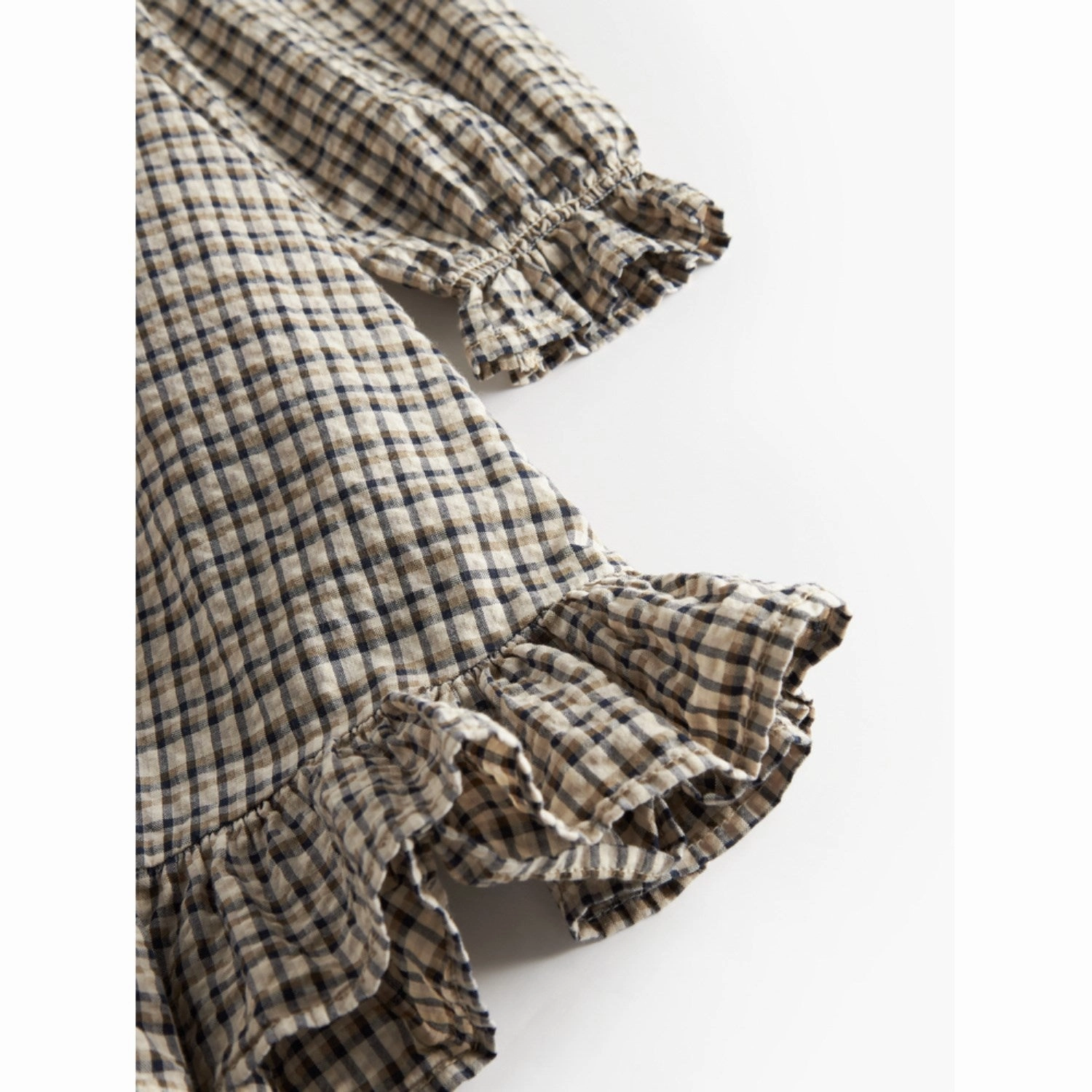 Chic and Elegant Everyday Ready MarMar Seersucker Check Pilot Navy Check Dalina Dress