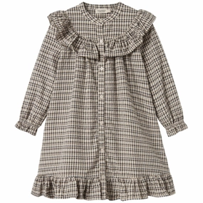 MarMar Seersucker Check Pilot Navy Check Dalina Dress Eye Appeal Chic Rhythm