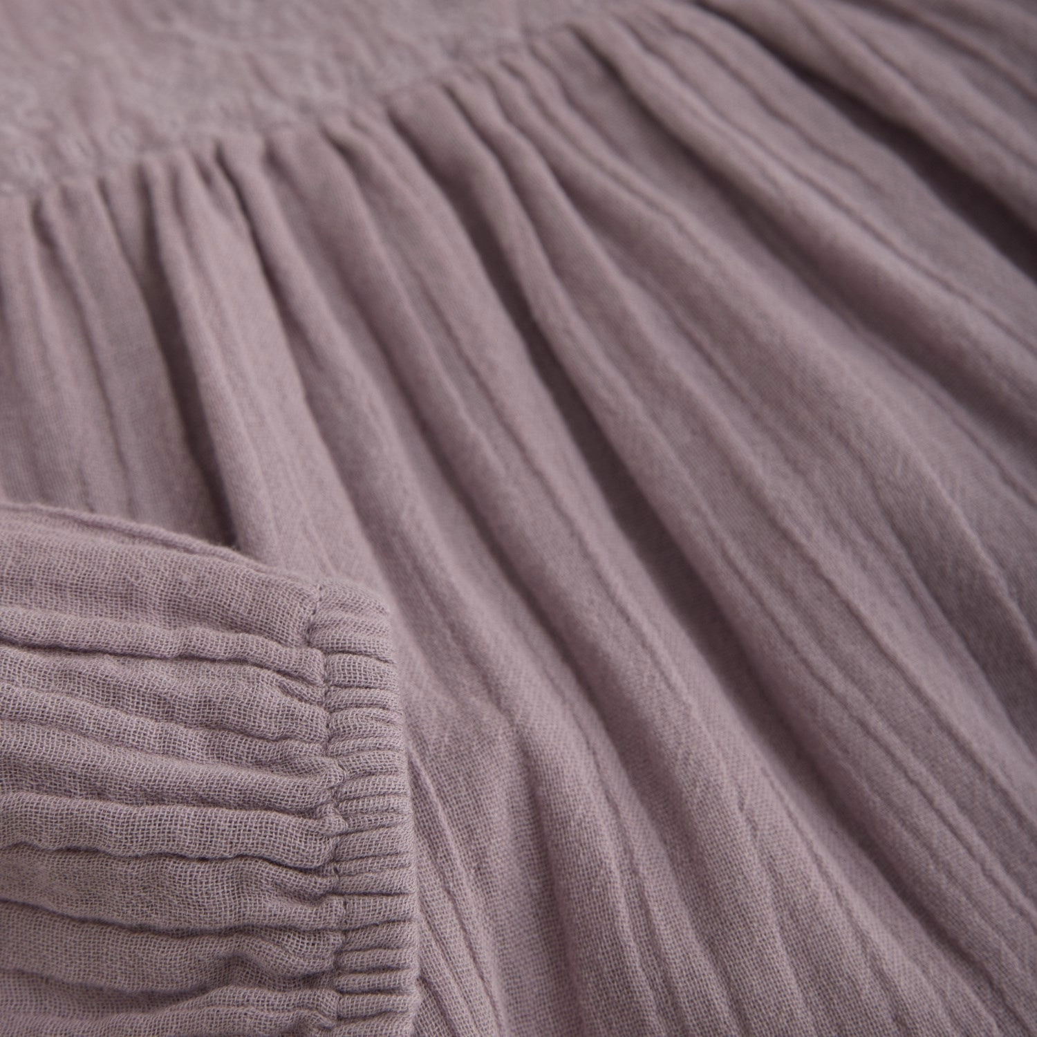 Body Flow Minymo Elderberry Dress With Embroidery