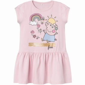 Neat Finish Name It Parfait Pink Arina Peppa Pig Dress