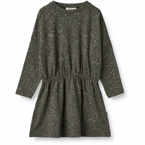 Coastal Chic Urban Touch Wheat Black Coal Small Flowers Jersey Dress Selena