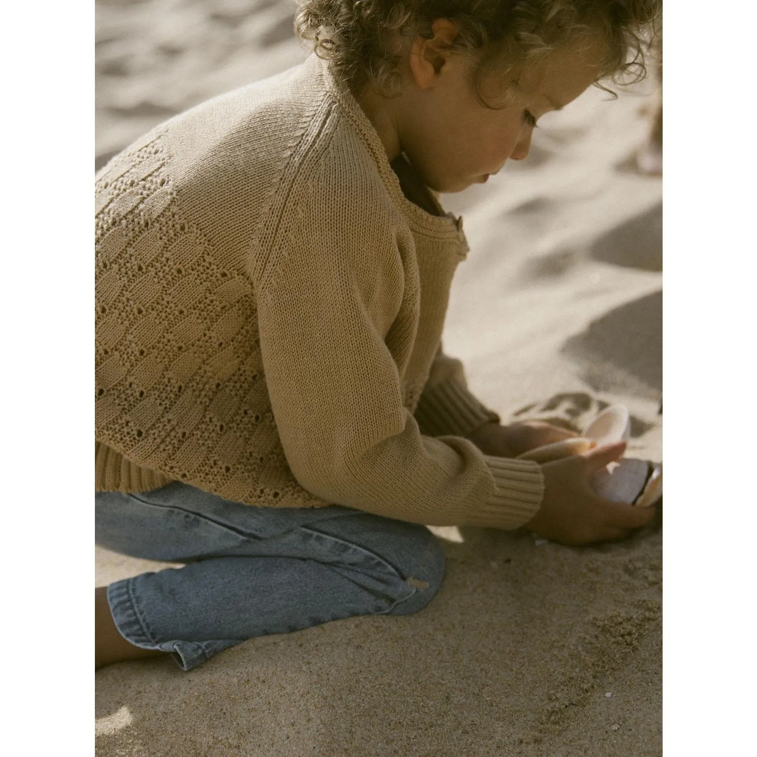 Lil'Atelier Medium Blue Denim Fundo Loose Jeans Layered Basics