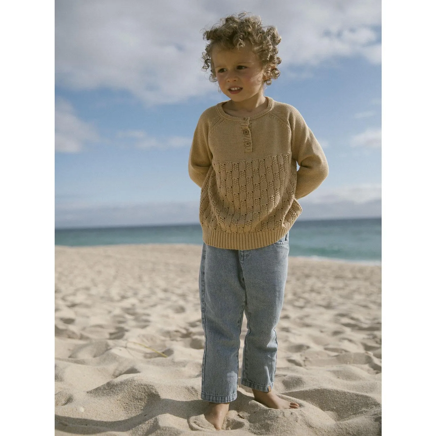 Lil'Atelier Medium Blue Denim Fundo Loose Jeans Travel Ease