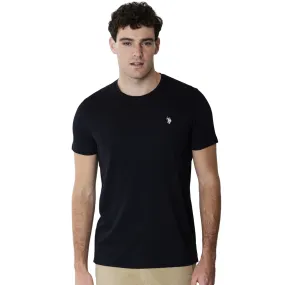 U.S. Polo Assen maglietta manica corta da uomo Mick 49351 EH33 199 nero Anti microbial coating Boat Neck