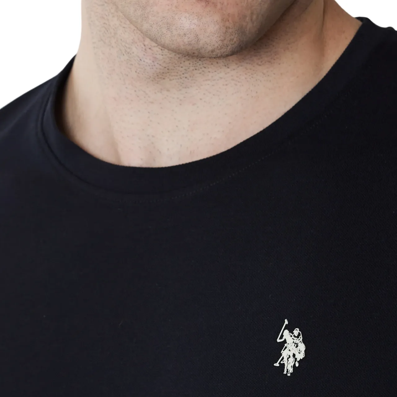 Hypoallergenic Textile U.S. Polo Assen maglietta manica corta da uomo Mick 49351 EH33 199 nero