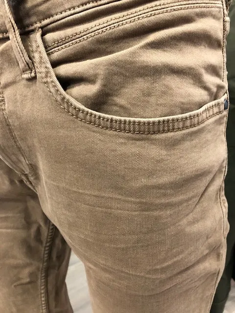 Blend Pantalone 5tasche da uomo Twister flt 20713298 171118 beige Raw edge AntiStaticFinish