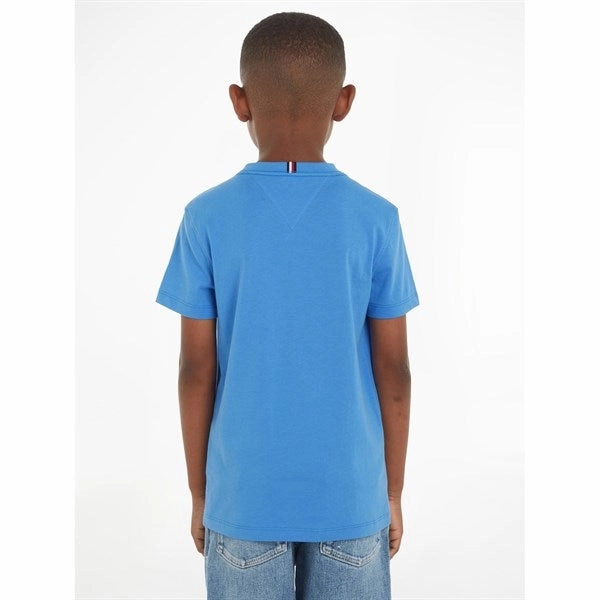 Tommy Hilfiger Essential Cotton T-Shirt Blue Spell BreathableMeshLining Relaxed Wardrobe
