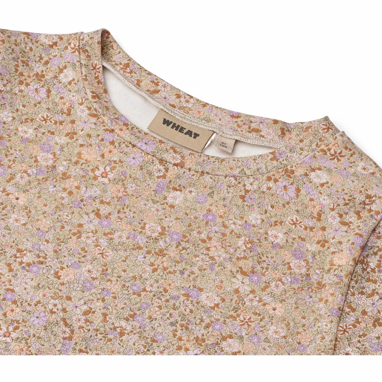 Good stretch Wheat Lilac Flower Meadow T-Shirt S/S Manna