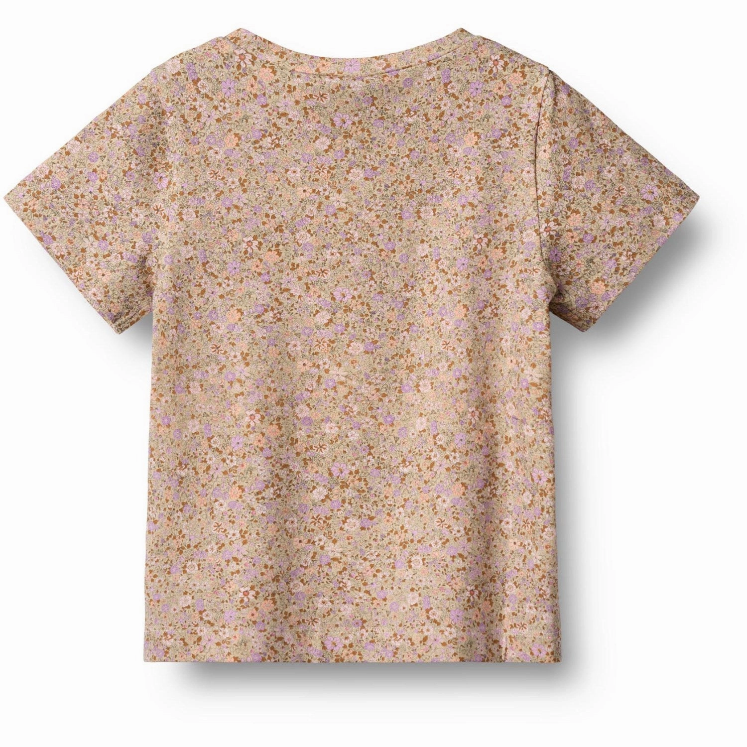 FlexibleKnit Casual Style Wheat Lilac Flower Meadow T-Shirt S/S Manna