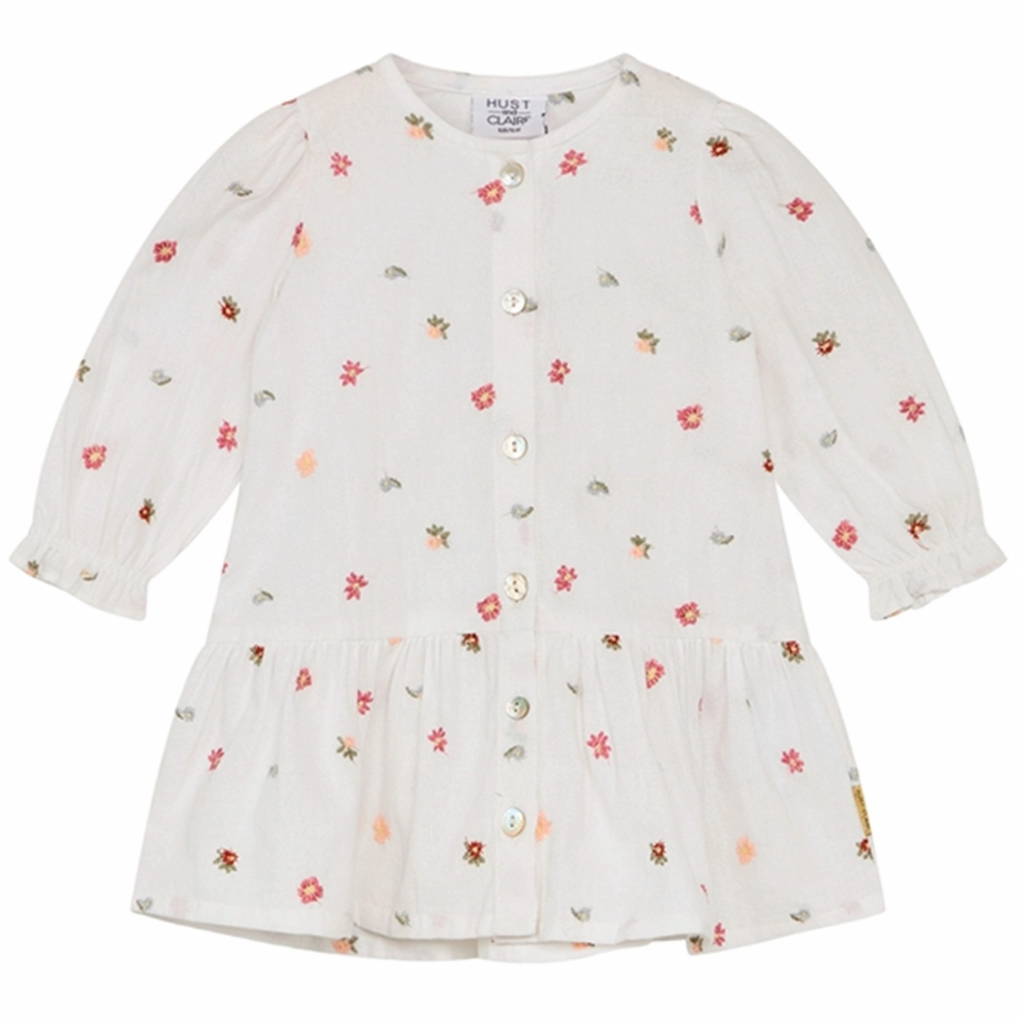 Drapey Fabric Calm Flow Hust & Claire White Kaela Dress