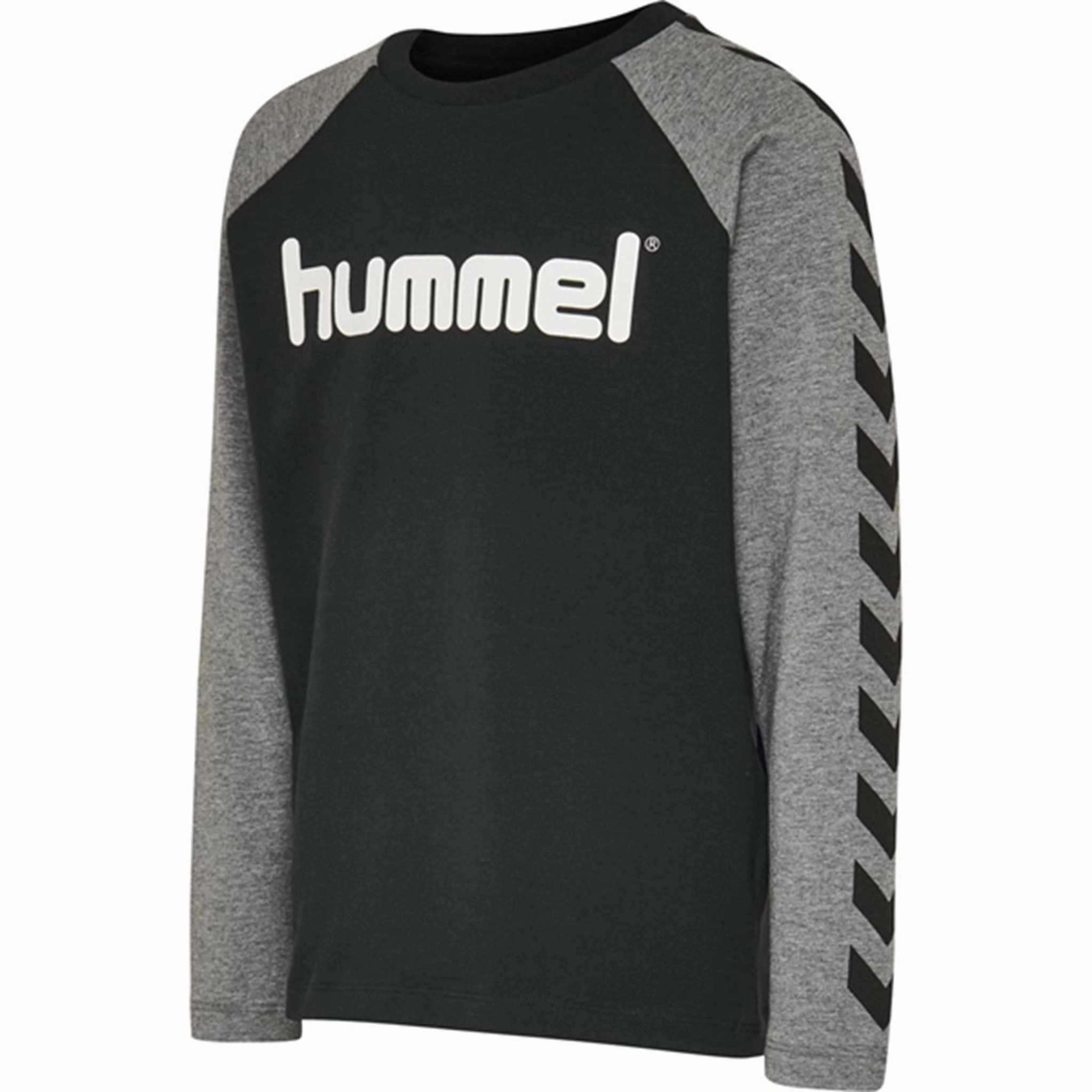 Hummel Black Dreng T-Shirt L/S Sustainable Material