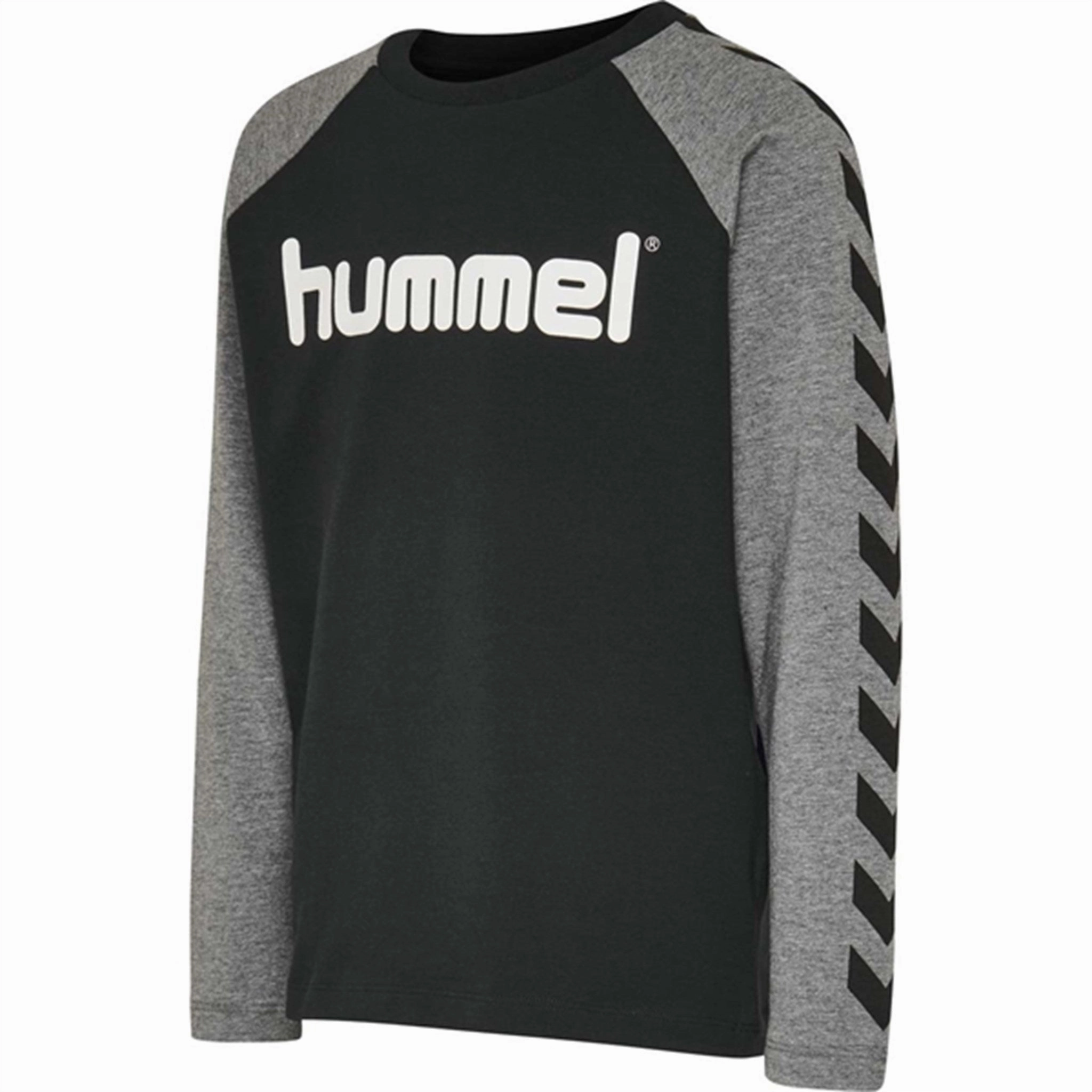 Plus Size Hummel Black Dreng T-Shirt L/S