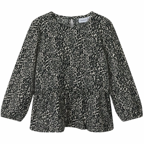 Military Inspired Work From Home Name It Black Simone Blouse