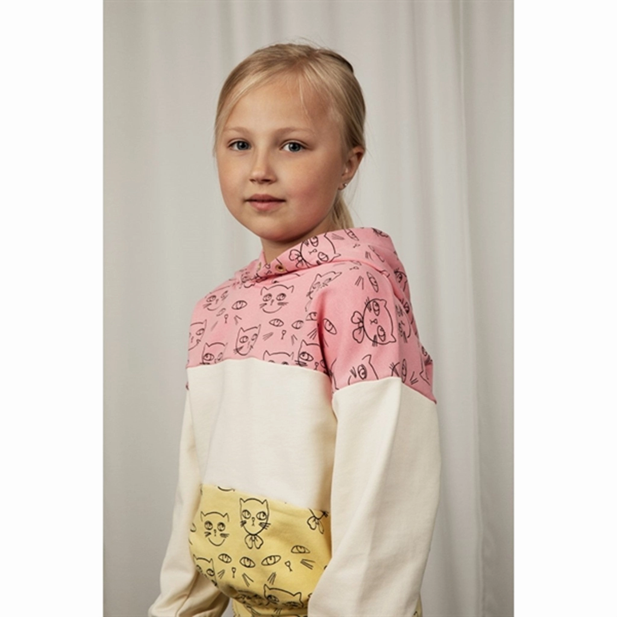Youth Dromedary like Mini Rodini Pink Cathlethes Aop Hoodie Sweat