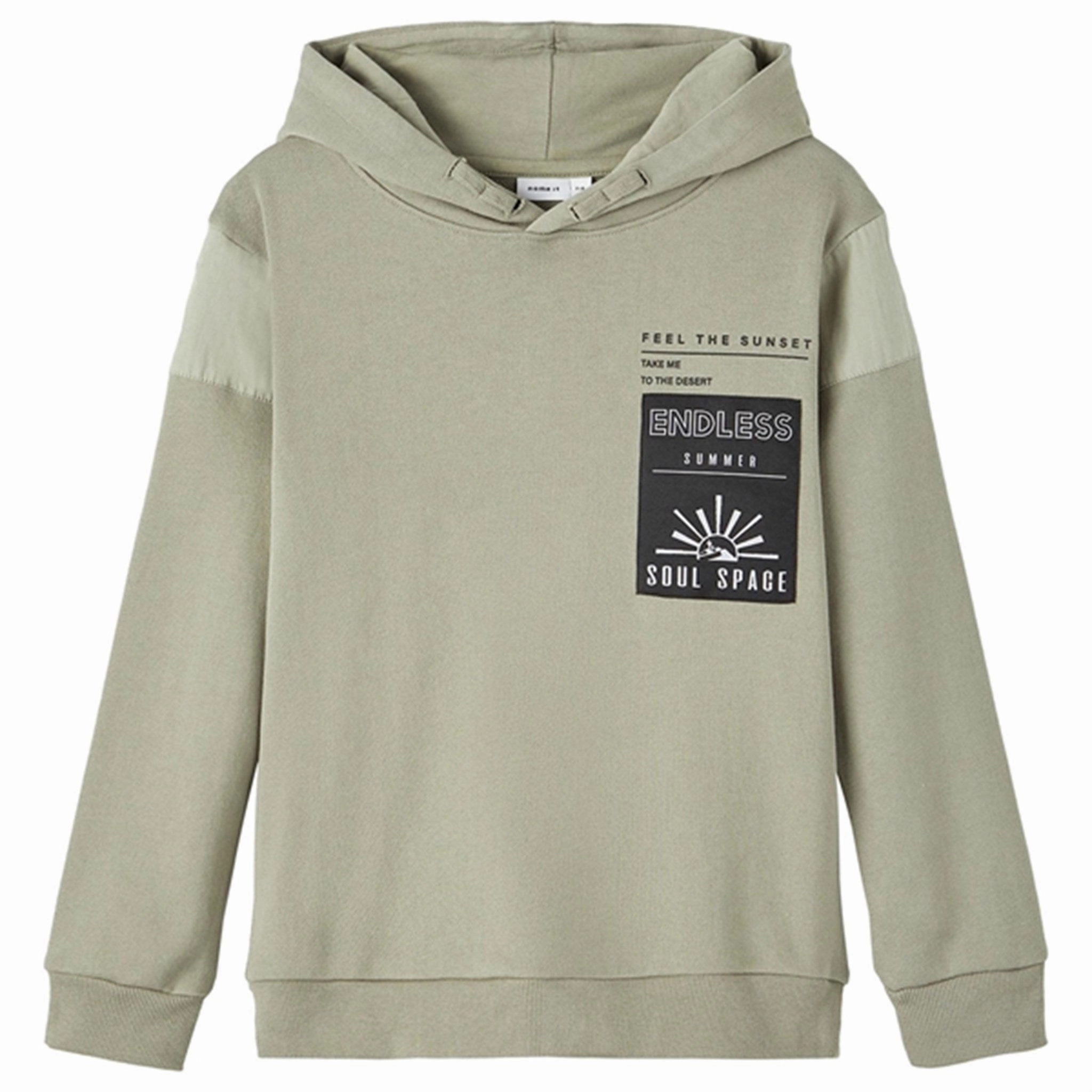 Name it Dried Sage Hagnus Loose Sweatshirt Ribbed Hem