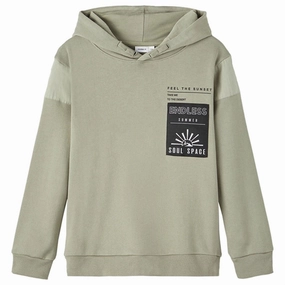 Name it Dried Sage Hagnus Loose Sweatshirt Ribbed Hem